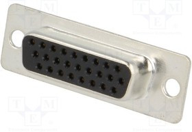 HDS-26-F-T-B-S, Разъем D-Sub HD; PIN: 26; вилка; "мама"; на провод