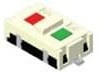 TML-3WGG-V-T/R, Green-yellow,Green-yellow NO SMDSplicing 50mA 6.8mm 100M- 50000 12V 160gf -20-~+70- 2.5mm White Rectangle button Brick noggi