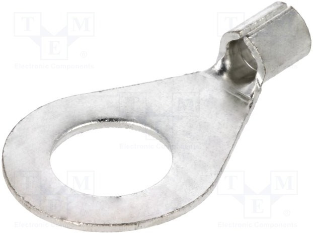 BM 01343, Наконечник: кольцевой, M10, 4-6мм2, обжим, на провод, луженые, медь