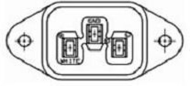 206637-1, AC Power Entry Modules POWER CORD RCPT HSG