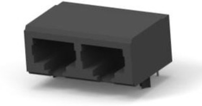 5557560-1, Conn RJ-45 F 16 POS 1.02mm Solder RA Thru-Hole 16 Terminal 2 Port Cat 4 Box/Tray 5557560-1, Conn RJ-45 F 16 POS 1.02mm Solder RA Thru-Hole 16 Terminal 2 Port Cat 4 Box/Tray