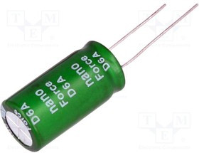 DRL10/2.7, Суперконденсатор, THT, 10Ф, 2,7ВDC, ±20%, Корпус: d12,5x25мм