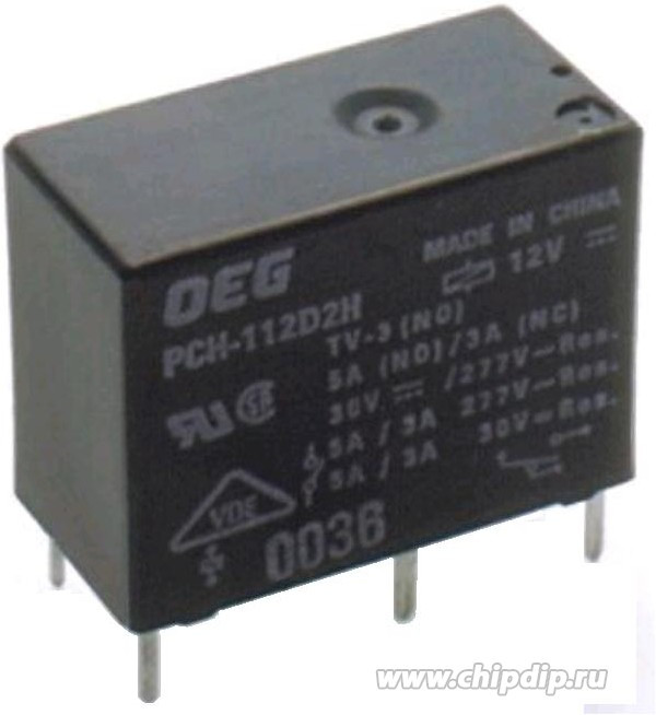 1461352-6, Реле питания, SPST-NO, 24 В DC, 5 А, PCH, Сквозное Отверстие, Без Защелки