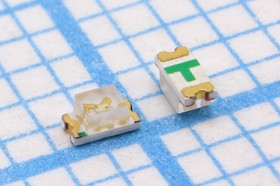 Светодиод SMD 0603= 1.6x0.8мм, зеленый, 360мкд, 130град, прозрачная линза, FYLS-0603PGC; №15413 СД SMD01608C2\зел\ 360\130\пр\FYLS-0603PGC\F