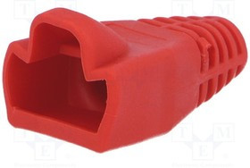 MHRJ45SRB-R, Корпус вилки RJ45, 6мм, Цвет: красный