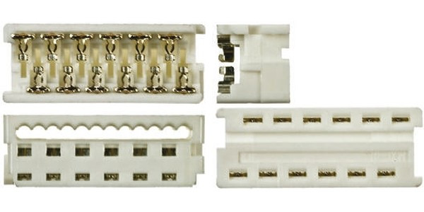 90327-3364, Headers &amp; Wire Housings 1.27MM PF LoPro IDT RI-D WHT .76AU 10CKT