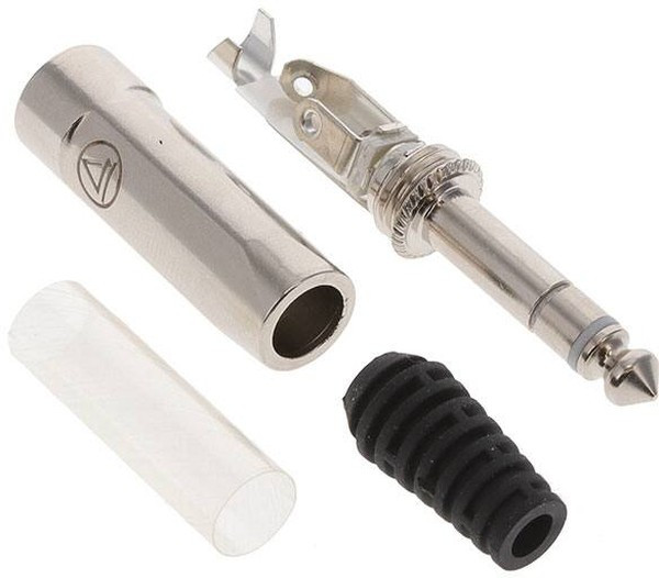 297F, Phone Connectors 1/4 Plug FlexRelief Stereo Sldr Lug 0.22