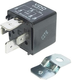 09865, Реле DAF MAN SCANIA VOLVO (24V,50A,4 контакта) FEBI