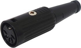 601-0500, Разъем DIN Аудио / Видео, 5 контакт(-ов), Гнездо, Монтаж на Кабель, Пайка