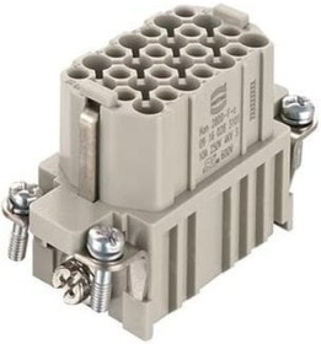 09160283101, Heavy Duty Power Connectors Han 28DD Female Crimp Insert