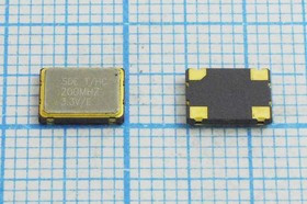 Кварцевый генератор 200МГц 3.3В, HCMOS/TTL в корпусе SMD 7x5мм, гк 200000 \\SMD07050C4\T/ CM\3,3В\SO Кварцевый генератор 200МГц 3.3В, HCMOS/TTL в корпусе SMD 7x5мм, гк 200000 \\SMD07050C4\T/ CM\3,3В\SO
