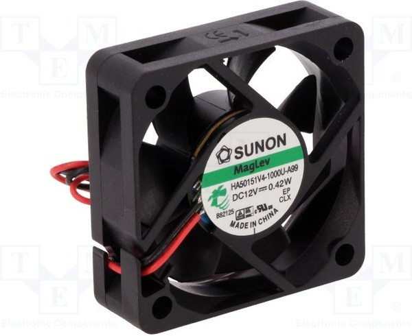 HA50151V4-A99-A, Вентилятор осевой, 12В DC, 50x50x15мм, подшипник Vapo, 13,01куб.м/ч, 15,4дБА HA50151V4-A99-A, Вентилятор осевой, 12В DC, 50x50x15мм, подшипник Vapo, 13,01куб.м/ч, 15,4дБА