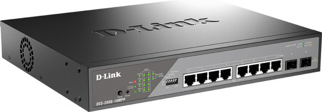 D-Link DSS-200G-10MPP/A1A, Сетевой коммутатор