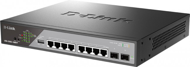 D-Link DSS-200G-10MPP/A1A, Сетевой коммутатор