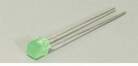 Светодиод 3 x 3 x 5,5, зеленый, 5 мкд, угол 110, цвет линзы: зеленый матовый, L-704GD