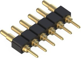 825-22-006-10-020101, SPRING LOADED CONNECTOR, HEADER, 6POS