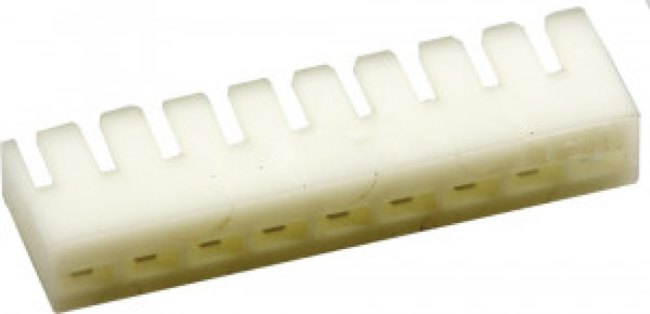 09P-SJN, SJN Male Connector Housing, 2mm Pitch, 9 Way, 1 Row Side Entry
