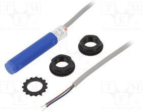 E55CAL12A2E, Датчик: индуктивный; Дальность: 0-4мм; 20-250ВAC; М12; -25-70°C