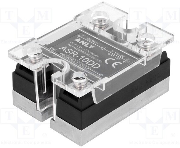 ASR-10DD, Реле: полупроводниковое, Uупр: 3-32ВDC, 10А, 5-120ВDC, Серия: ASR
