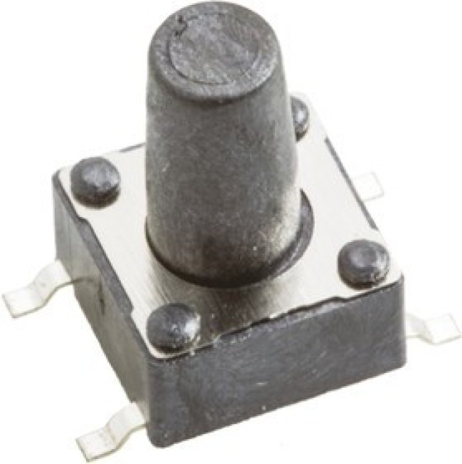 430182095816, Black Tactile Switch, SPST 50 mA @ 12 V dc 6.1mm Surface Mount 430182095816, Black Tactile Switch, SPST 50 mA @ 12 V dc 6.1mm Surface Mount