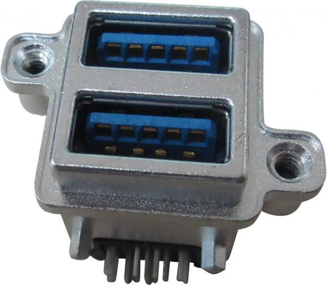 MUSBR-4193-M0, Right Angle, PCB Mount, Socket Type A 3.0 IP67 USB Connector MUSBR-4193-M0, Right Angle, PCB Mount, Socket Type A 3.0 IP67 USB Connector