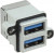 MUSBR-4193-M0, Right Angle, PCB Mount, Socket Type A 3.0 IP67 USB Connector