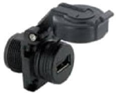 USBAPSCC21, USB Connectors Sq Flange Recpt IP54 W/ SNAPCAP