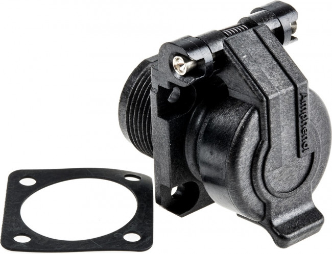 USBAPSCC21, USB Connectors Sq Flange Recpt IP54 W/ SNAPCAP