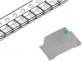 OF-SMD1608G, LED; SMD; 0603; green; 355?700mcd; 1.6x0.8x0.68mm; 120°; 3?3.2V