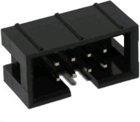 BH-08 (DS1013-08S) (IDC-08MS), Вилка на плату прямая 8pin 2.54мм