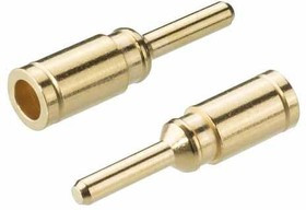 M300-1020045, Контакт, Серия M300, Штырь, Обжим, 22 AWG, Контакты с Покрытием из Золота