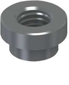 4871, Standoff Round Swage F/F 2-56-THD Steel Matte Tin