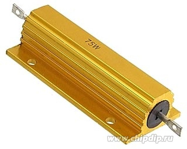 RX24 75W 5% 150R, Мощный постоянный резистор , алюминиевый корпус