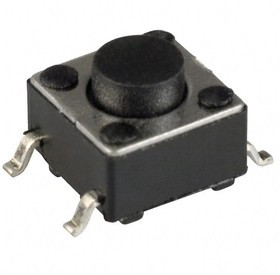 PTS645SL43SMTR92LFS, Switch Tactile N.O. SPST Round Button Gull Wing 0.05A 12VDC 100000Cycles 1.27N