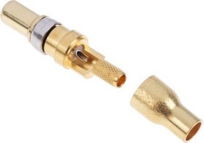 Male Solder D-Sub Connector Coaxial Contact, Gold over Nickel Coaxial Male Solder D-Sub Connector Coaxial Contact, Gold over Nickel Coaxial
