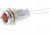 M.5030R, Индикат.лампа: LED, выпуклый, Отв: d8мм, на печатную плату, латунь