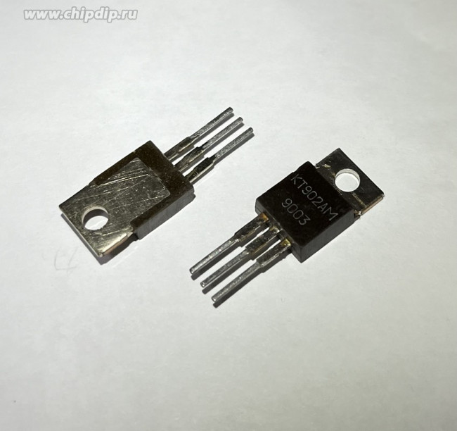 Транзистор КТ902АМ, тип NPN, 30 Вт, корпус TO-220 Транзистор КТ902АМ, тип NPN, 30 Вт, корпус TO-220