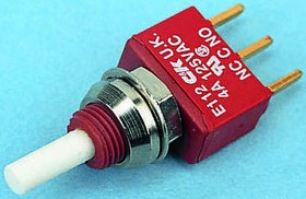 E112SD1V3QE, Push Button Switch, Momentary, PCB, SPDT E112SD1V3QE, Push Button Switch, Momentary, PCB, SPDT