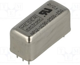 NP121C902500250, Реле: герконовое, SPDT, Uобмотки: 12ВDC, 1,2А, макс.175ВDC, 3Вт