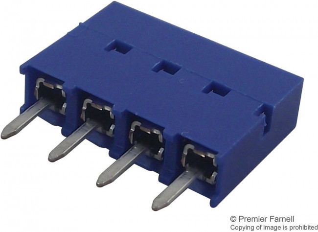 76341-304LF, Board to Board &amp; Mezzanine Connectors 4P VRT SR RECEPT .76 GOLD