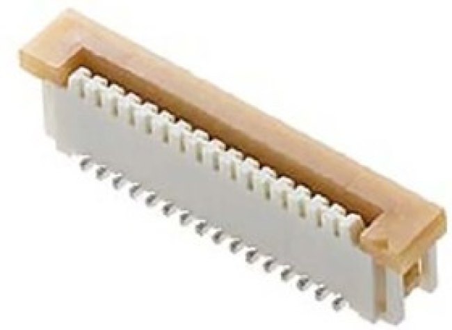 526101433, Slider, 52610 1mm Pitch 14 Way Vertical Female FPC Connector, ZIF Vertical Contact