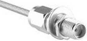 142-0103-406, RF Connectors / Coaxial Connectors SMA Jck Asmbly Strgt Cbl Bulkhead RG316
