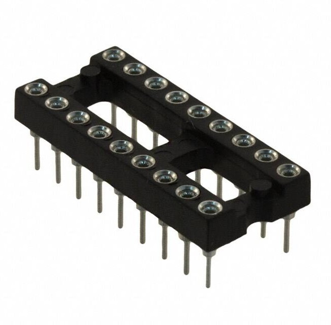 110-99-318-41-001000, DIP SOCKET, 18 POSITION, THROUGH HOLE VERTICAL