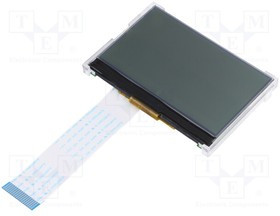 PE12864LRF-042-H-Q, Дисплей LCD, графический, FSTN Positive, 128x64, LED, 80x54x9,7мм