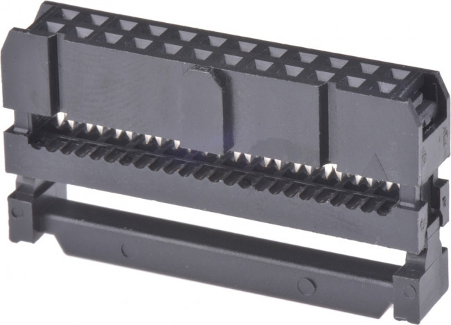 61202423021, 24-Way IDC Connector Socket for Cable Mount, 2-Row