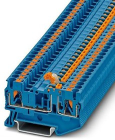 3211650, PT 4 OG Series Blue Component Terminal Block, 4mm², Push In Termination 3211650, PT 4 OG Series Blue Component Terminal Block, 4mm², Push In Termination