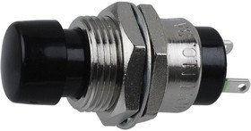 SB4011NOH-2A, Pushbutton Switches OFF(ON) NORM OPEN 3A BLK CAP LUG 15/32&quot;