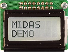 MC20805B6W-FPTLW3.3-V2, MC20805B6W-FPTLW3.3-V2 LCD LCD Display, 2 Rows by 8 Characters MC20805B6W-FPTLW3.3-V2, MC20805B6W-FPTLW3.3-V2 LCD LCD Display, 2 Rows by 8 Characters