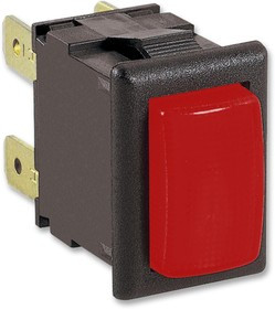 H8351ABAAD, Pushbutton Switches H8351AB BLACK 1 RED