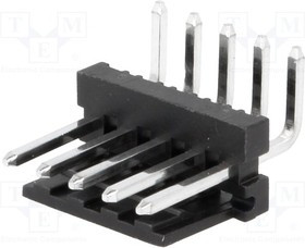 MTAS156-5-D, Гнездо, провод-плата, "папа", PIN: 5, 3,96мм, THT, MAS-CON, луженые